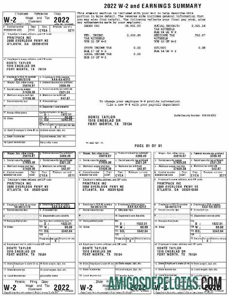Imprimível Modelo de resumo de ganhos da PRINTPACK INC em formatos Word e PDF.pdf, 1